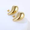 Simple water droplets, earrings, high-gloss studs, design earrings personality