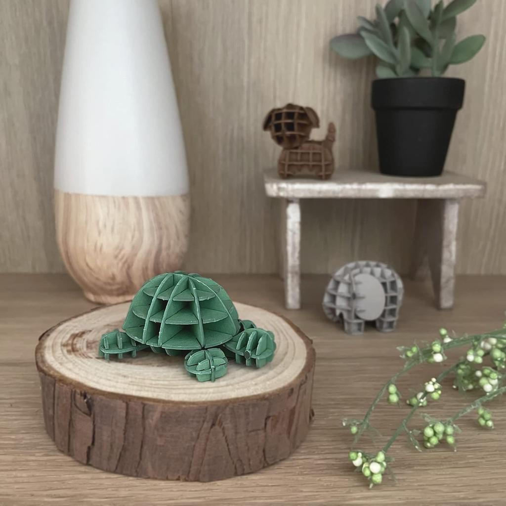PLUS Bruna Turtle A 3D Paper Puzzle DIY Craft Kit for Kids and Adults Alike Educational Toy for Boys and Girls a Great 3D Art Piece and a Great Gift