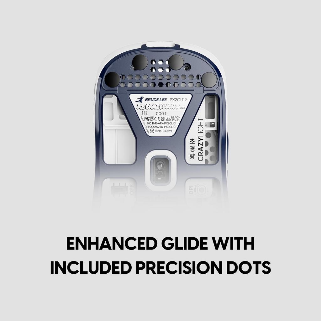 Pulsar Gaming Gears ESports Gaming Mousepad Superglide3 Glass Mousepad Bruce Lee 85th 49cm X 42cm Bruce Lee Edition, Non-Slip, (XL, Navy)