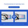 Korean Fashion Men And Women Square Black Frame Classic Anti Blue Light Glasses TR Retro Versatile Anti-radiation Eyeglasses Can Replaceable Lenses