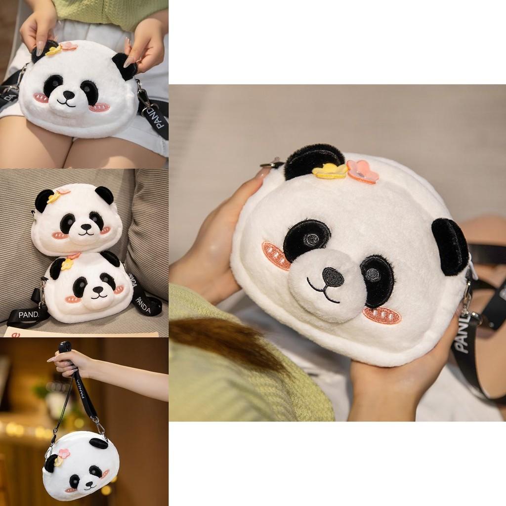 Plush Delightful Panda Mini Backpack For Girls Cozy Crossbody Bag Children For