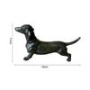 New Craft Decoration Garden Sculpture Figures Dog Resin Dachshund Animal Pet Toys Figurine Black Ornament Animals Statue