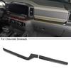 Center Console Co-pilot Cover Trim Bezels For Chevy Silverado + Black Wood