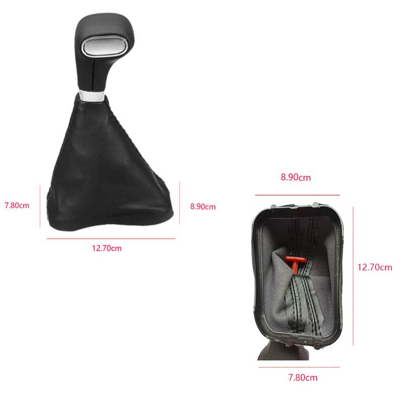 Automatic Car Shift Gear Knob Gaitor Leather Cover Shifter Lever Gear Stick Knob For Skoda VW Tiguan Touran Bora Passat
