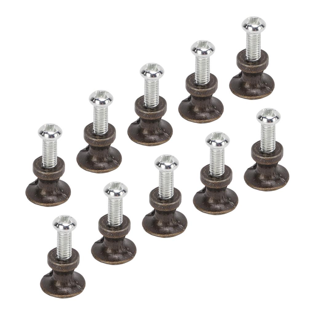 20 Súprav Jednootvorová Malá Rukoväť 12x11MM Zliatina Zinku Jednootvorová Šperkovnica Zásuvka Okrúhla Hlava Malá