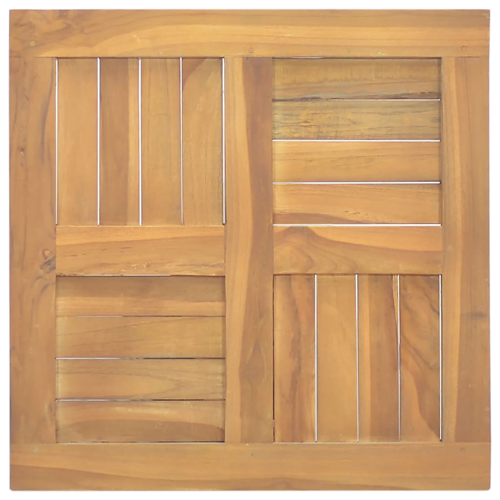 Table Top Square 50x50x2.5 cm Solid Wood Teak