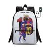 Zaini scolastici per bambini per studente Zaino L-Lamin Yamal Sport Zaino per libri Zaino Regalo per bambini Zaino Stella del Calcio con interfaccia USB Borsa