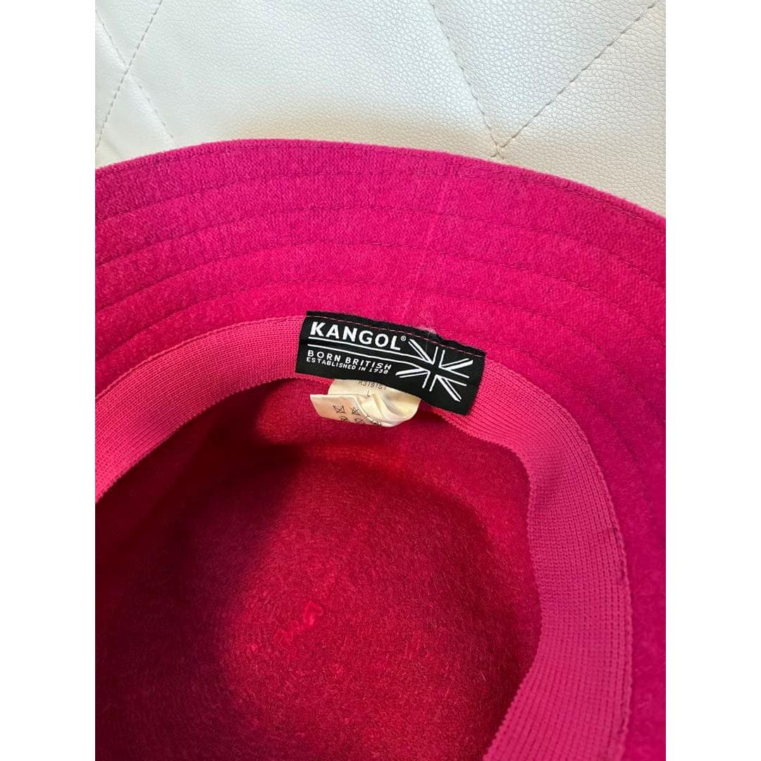 Used KANGOL bucket hat pink