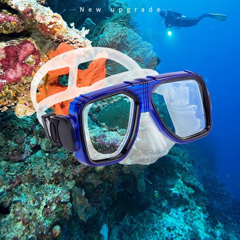 YBLKJ Adult Anti-Fog HD Silicone Diving Mask