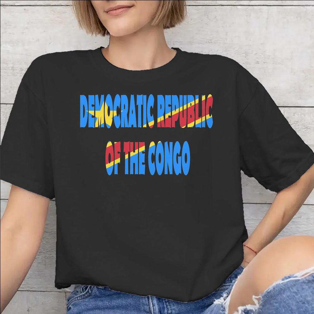 Republic Of Congo Congolese Flag Print T Shirt Unisex Unisex Cotton Tee Shirt Clothing