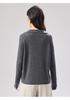 [100% Sheep Wool Top] Autumn and Winter New Polo Cardigan High End Warm Women's Wool Sweater