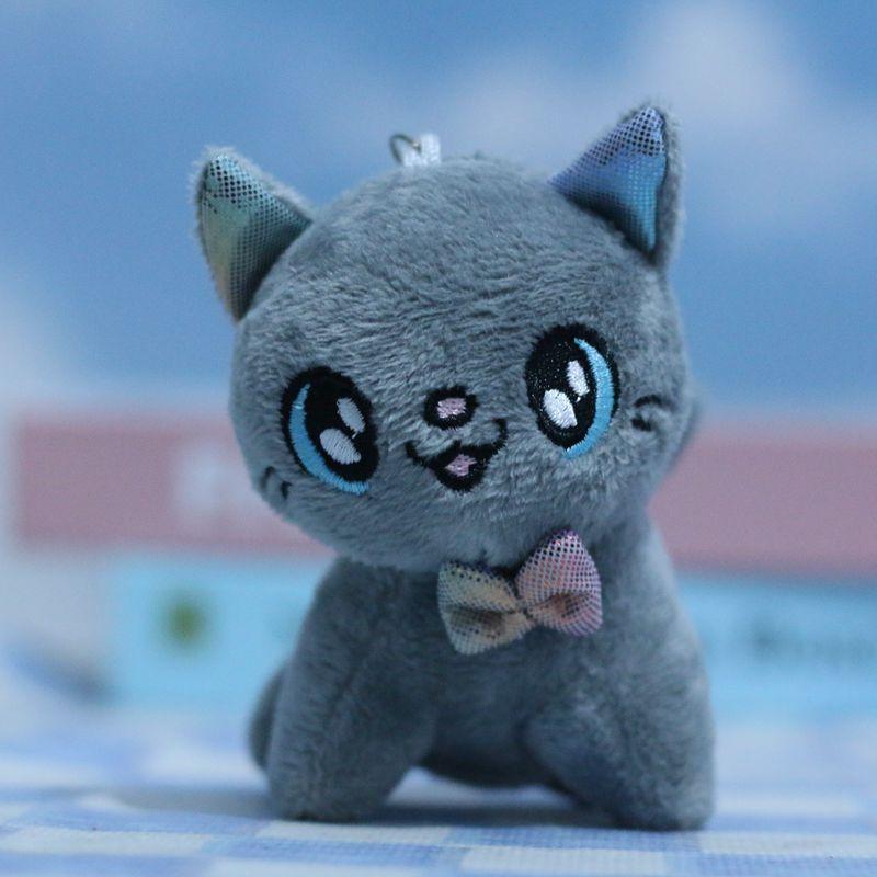 Fluffy And Soft Plush Cat Toy Keychain Whimsical Kawaii Kitty Accessory Bag