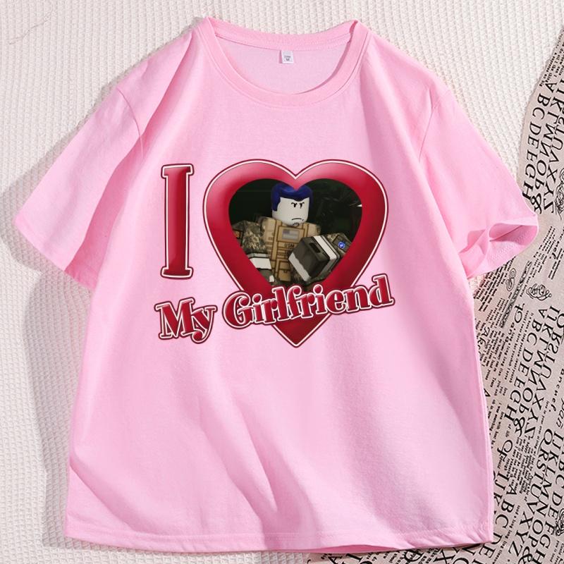I Love My Girlfriend T Shirt Man Cotton High Quality Guest 666 Fan Forsaken Tshirt Causal Short Sleeve Gamer Tee Couple