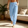 Women's Casual Color Drawstring Sweatpants with Pockets for Everyday Wear