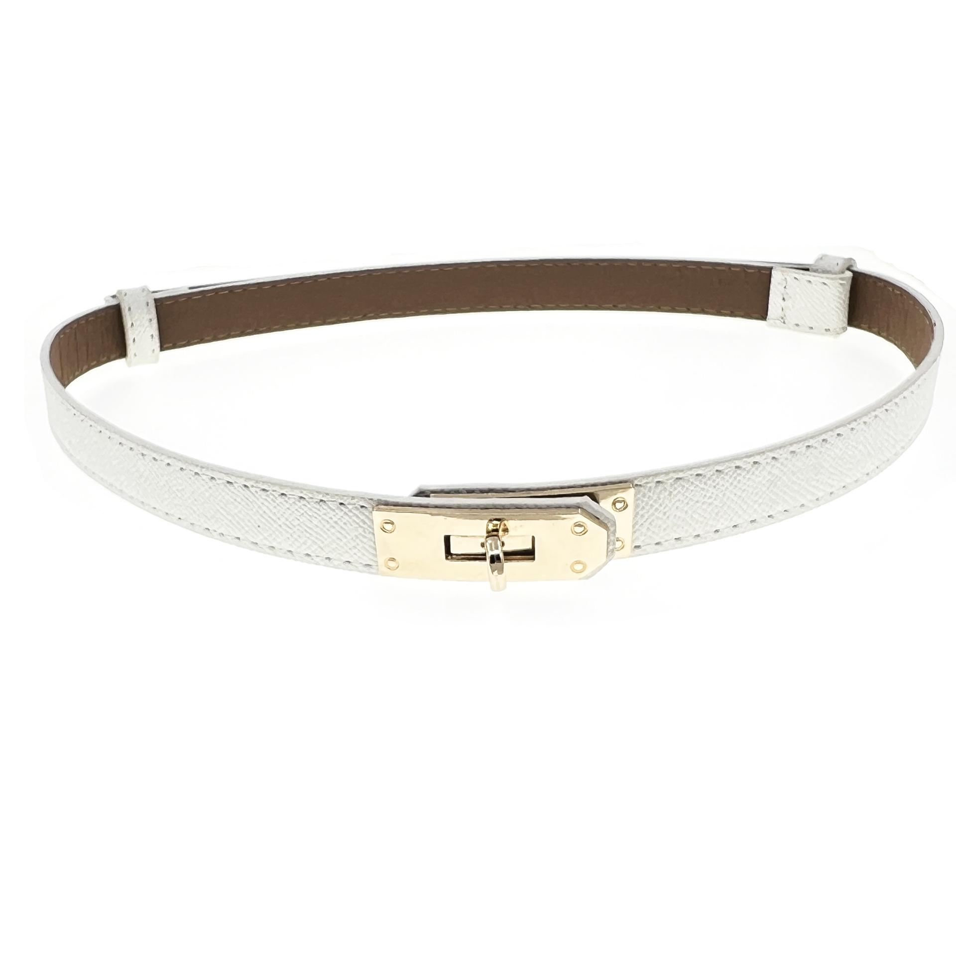 Yoghurt Nieuwe mode retro echt leer verstelbare gouden gesp riem vrouwen dunne koeienhuid riemen vrouwelijke jeans jurk tailleband wit