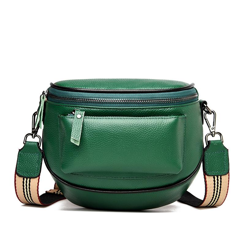Genuine Leather Shoulder Bag for Women New Simple Casual and Fashionable Small Shoulder Bag for Women's Head Layer Cowhide Crossbody Bag