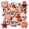 35pcs Cultural Festival Stickers Traditional Chinese Culture  Stickers  Stickers For DIY Phone Laptop Scrapbook