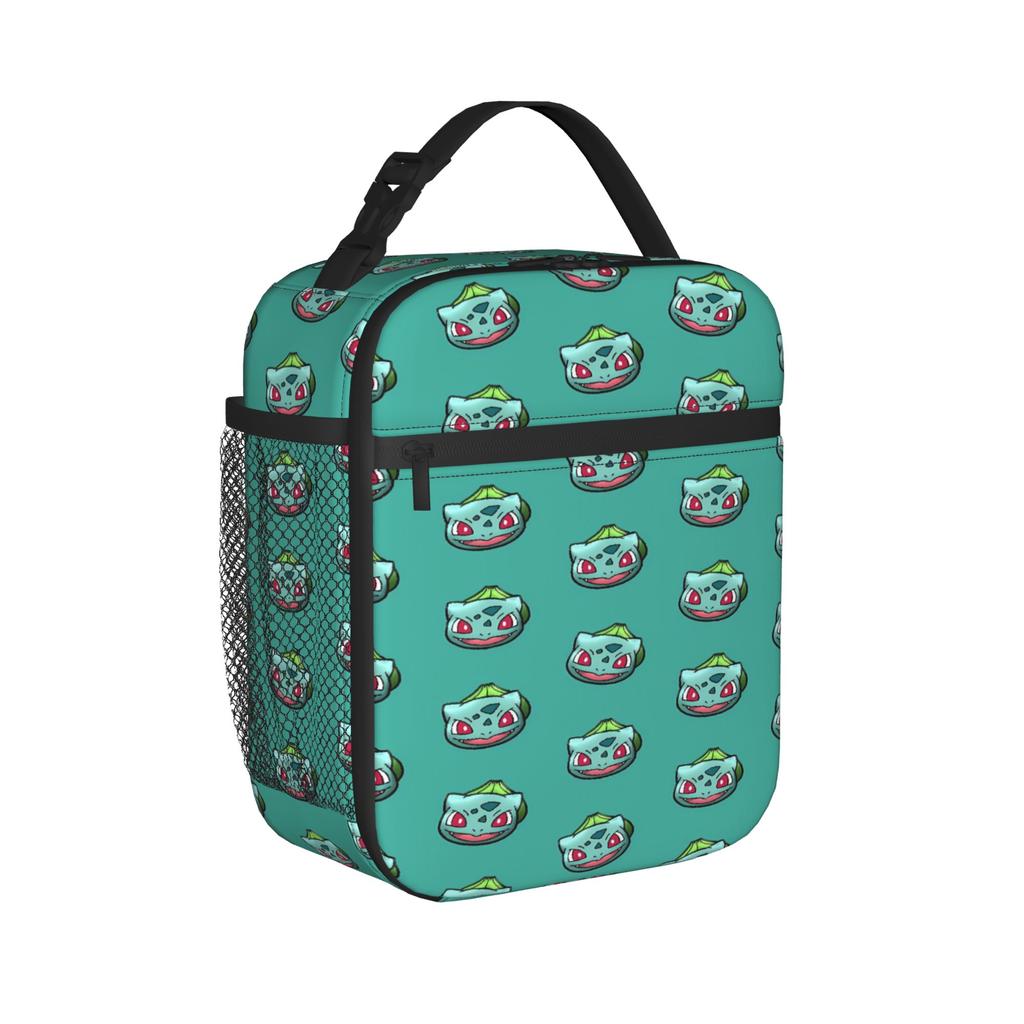 Squirtle Dot Anime Lunch Bag For Child  Designer Office Lunch Box Casual Portable Insulated Oxford Cooler Bag