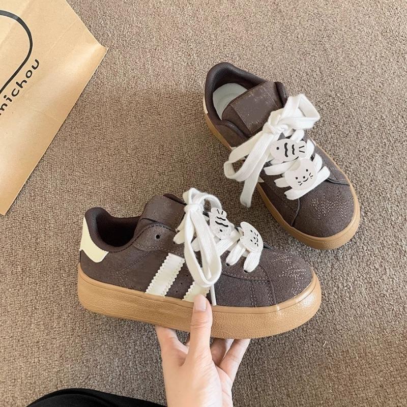 Little White Shoes Women's Spring and Summer New Versatile Student Shoes Women's Casual Platform Sports Lightweight Heightening Board Shoes