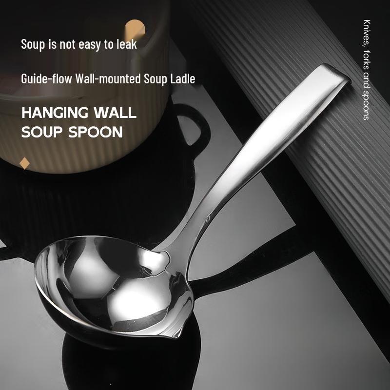 TLXT 304 Edelstahl Suppenkelle und Ölschöpflöffel Set