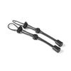 15 Pcs Adjustable Hiking Stick Holder Black Elastic Lanyard Durable Walking Pole Holder  Hiking