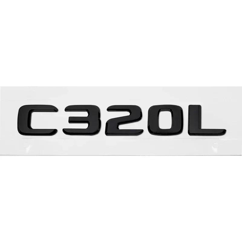 Car Sticker Modified Letter Number Trunk Emblem Badge Decal for Mercedes Benz C200L C220L C260L C300L C320L C Class Accessories