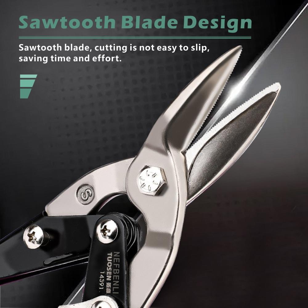 Multifunctional Metal Sheet Cutting Scissor Aviation Snip Cutter Multi-directional Scissors Industrial Professional Hand Tool