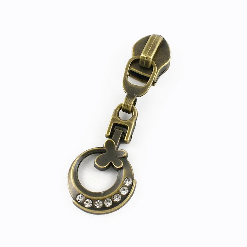 Meetee 5/10/20Pcs 5# Zipper Sliders for Nylon Zip Tapes Sewing Zippers Puller Closure Ziper Clothes Bag Zips Repair Accessories