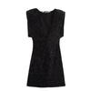 Women's Clothing, European and American Style New Round Neck with Backless Sequins, Sexy Slim-fitting Hip-wrapped Dress