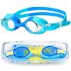 Children'S Anti-Fog Swimming Goggles Ages 3-12 Waterproof Clear Vision No Leaks Quick Adjust Strap Swimming Eyewear For Kids