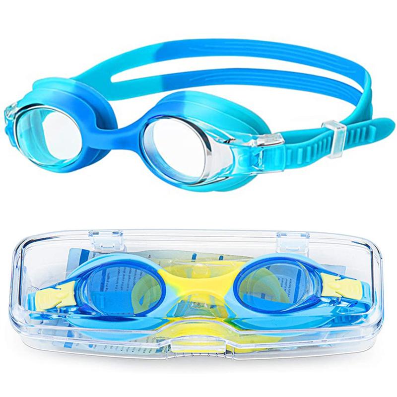Children'S Anti-Fog Swimming Goggles Ages 3-12 Waterproof Clear Vision No Leaks Quick Adjust Strap Swimming Eyewear For Kids