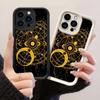 JT469 Geometria Sacra Arte Astronomica per iPhone 17 16 15 14 13 Pro Max Samsung S26 S25 Ultra A17 A07 A56 A16 Xiaomi 15T Redmi 15c 14C Custodia Morbida