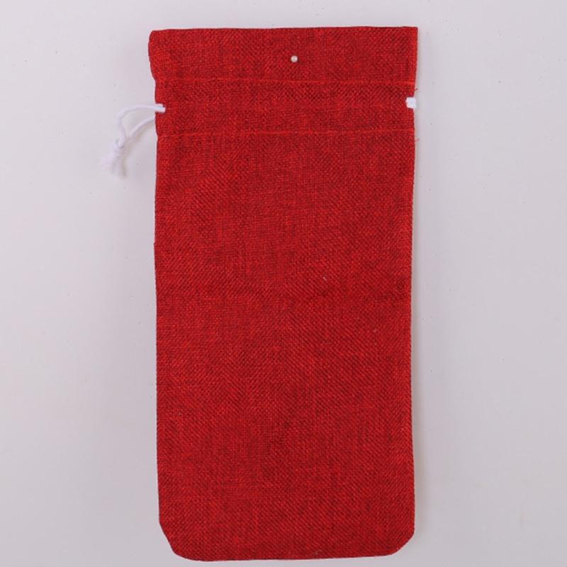 Weihnachtsfeier Dekorationsset 4 Stück Wiederverwendbarkeit Weihnachtsmann Flaschenhüllen für Festival Tischdekoration Haus Bar Zubehör