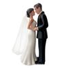 Anniversary Decoration Couple Wedding Cake Topper Elegant White/Black Cake Toppers Dolls PVC Creative Bride & Groom Figurines