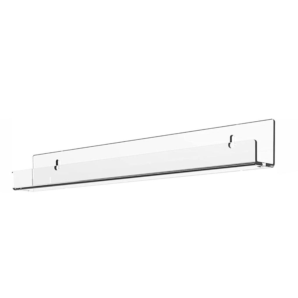 Clear Acrylic Storage Shelf Floating Rack Multipurpose Collection Supplies for Home Bathroom Window Wall Door Storage