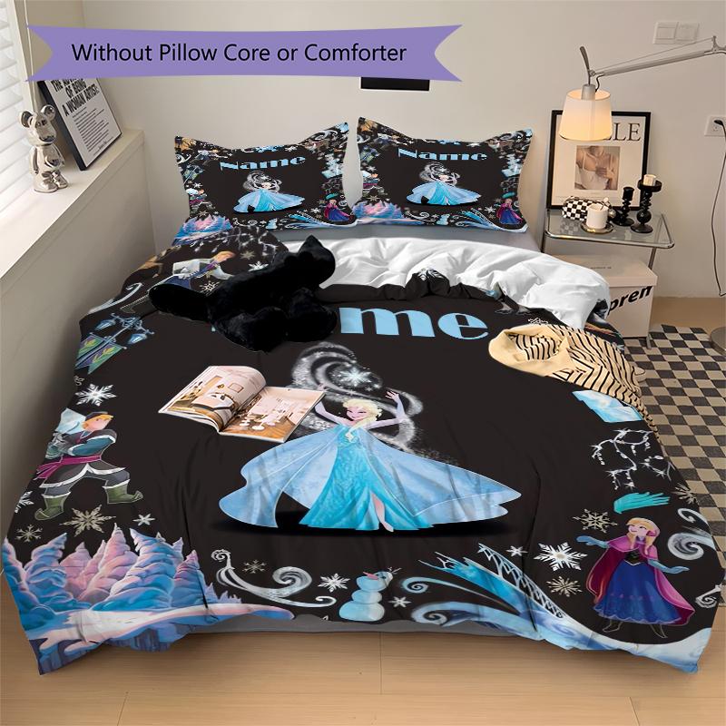 Custom Snow White Garden Bedding 3 Piece Set HD Print Duvet Cover Pillowcases for Teens Adult Bedroom Decoration