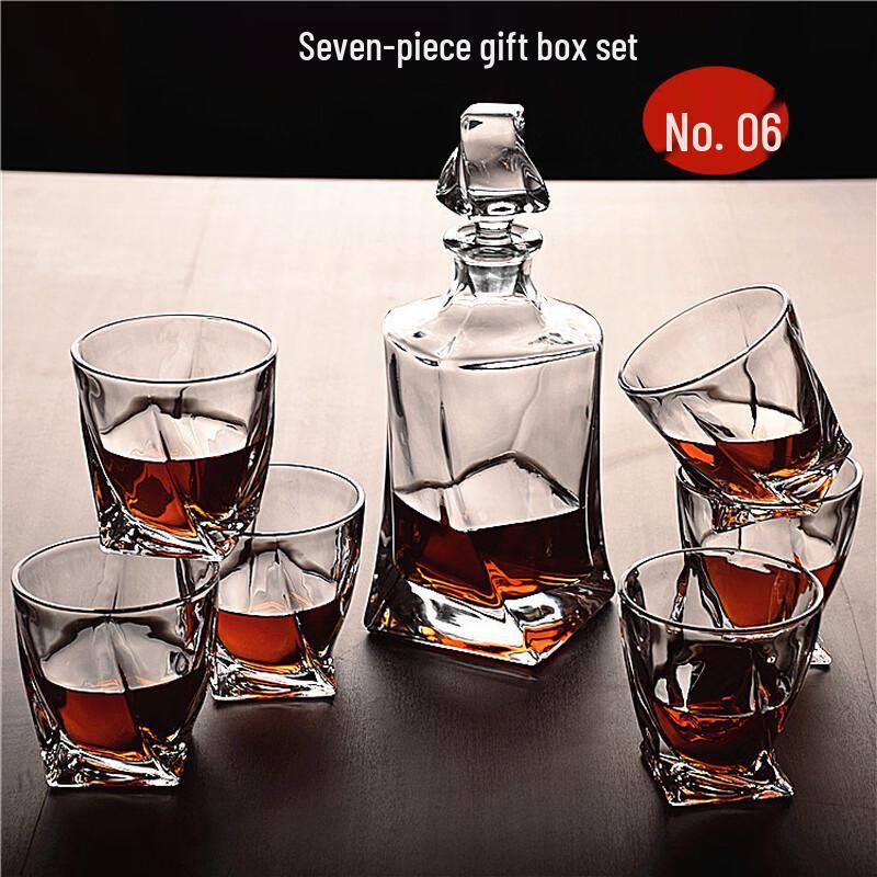 OLOEY 7-Piece Whiskey Glassware Set
