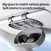 Car Visor Eyewear Storage Set 2 Pieces Anti-Slip Multi-Purpose Holder With Hidden Magnetic Closure Great For Sunglasses