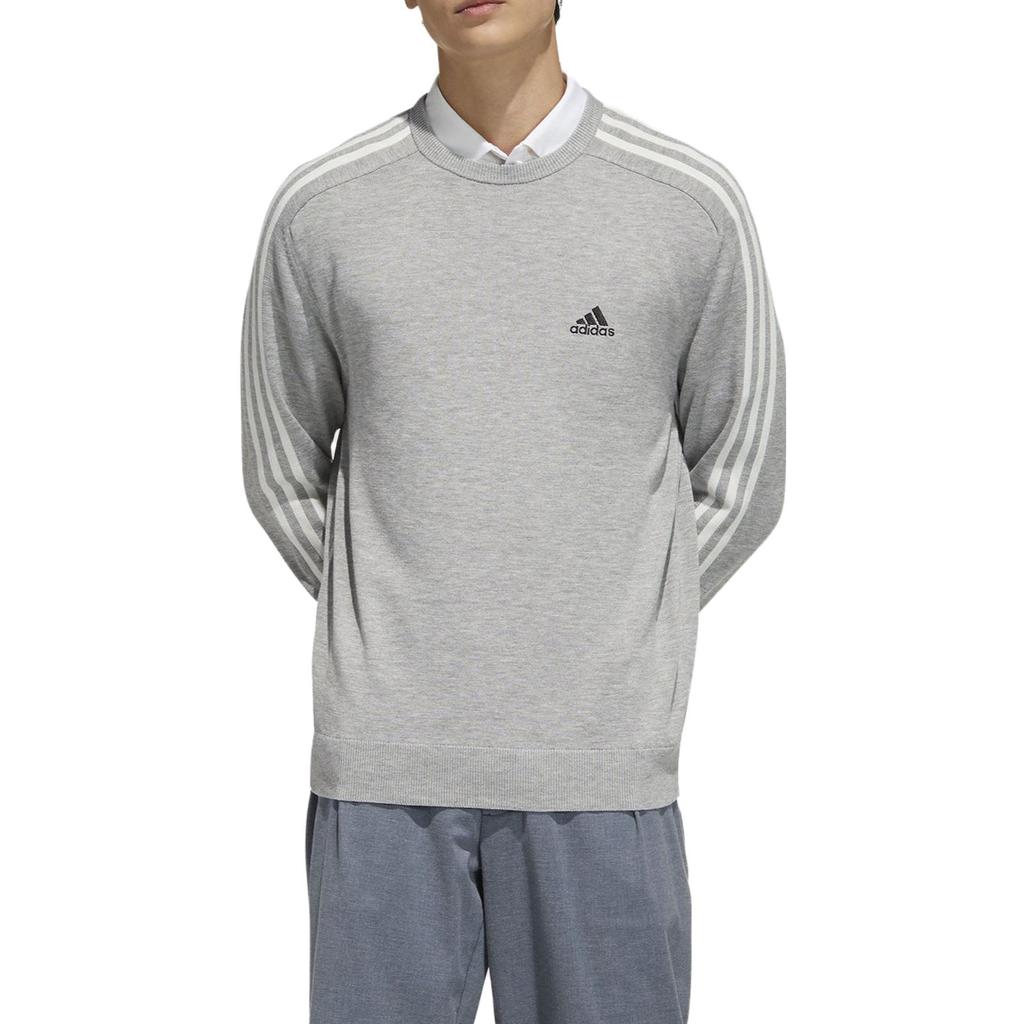 Adidas Sweatshirts Men's Gray Crew Neck Moderate Regular GV1202