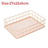 IJzeren Make-up Organizer Mand Met Gaas Voor Badkamer En Bureau Opslag