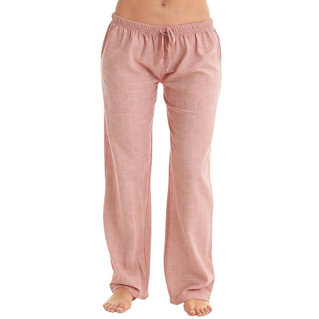 Womens Pajama Pants Sleepwear Casual Drawstring Elastic Waist Pants Comfy Straight Yoga Loose Trousers