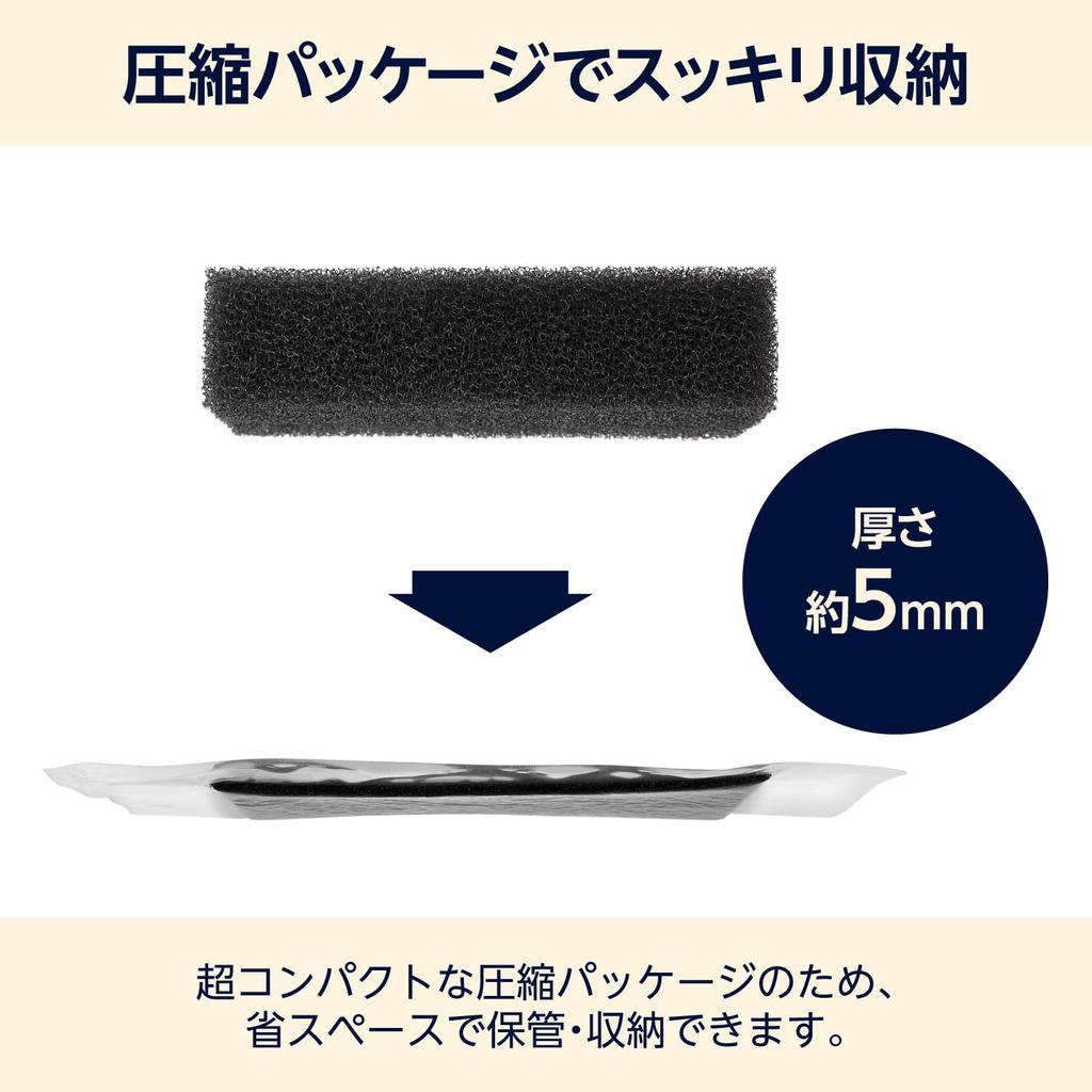 By Amazon Compression Type Dish Size Before 120 X 70 X 30 12 Excellent Single Layer Structure Sponge, Compression/approx. (mm), Black, Pieces,