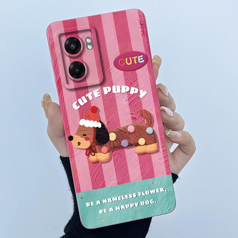 Hülle Für Realme Narzo 50 5G V23 5G Q5i Niedlicher Panda Süße Katzen Silikon Weiche Rückseite RMX3572 RMX3571 Stoßfänger Schutzhülle
