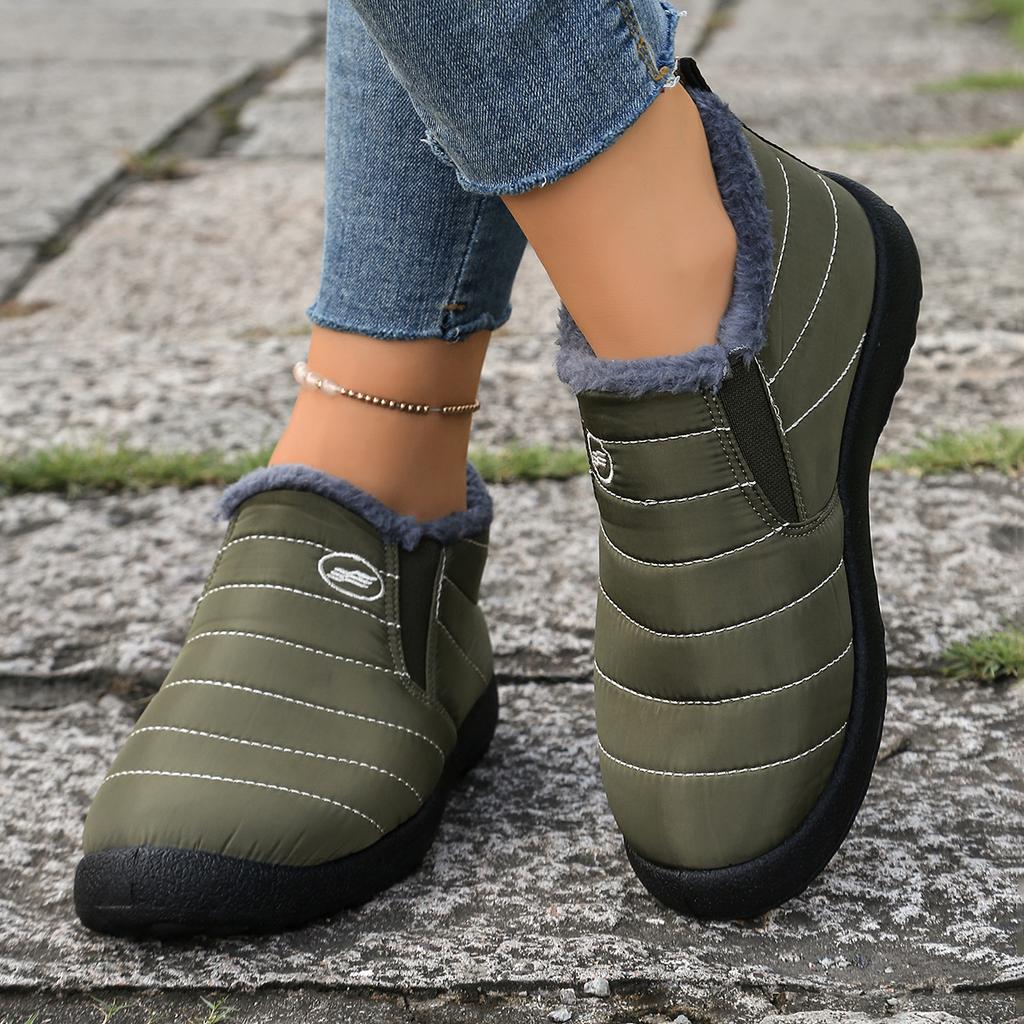 Winter ankle boots for men and women, outdoor snow boots, comfortable and warm, waterproof cotton boots,