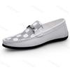 Mode Brittisk Stil Retro Mode Vardagliga PU Läderskor för Herr 2025 Höst Nya Lågskurna Bekväma Mode Slip-on Loafers