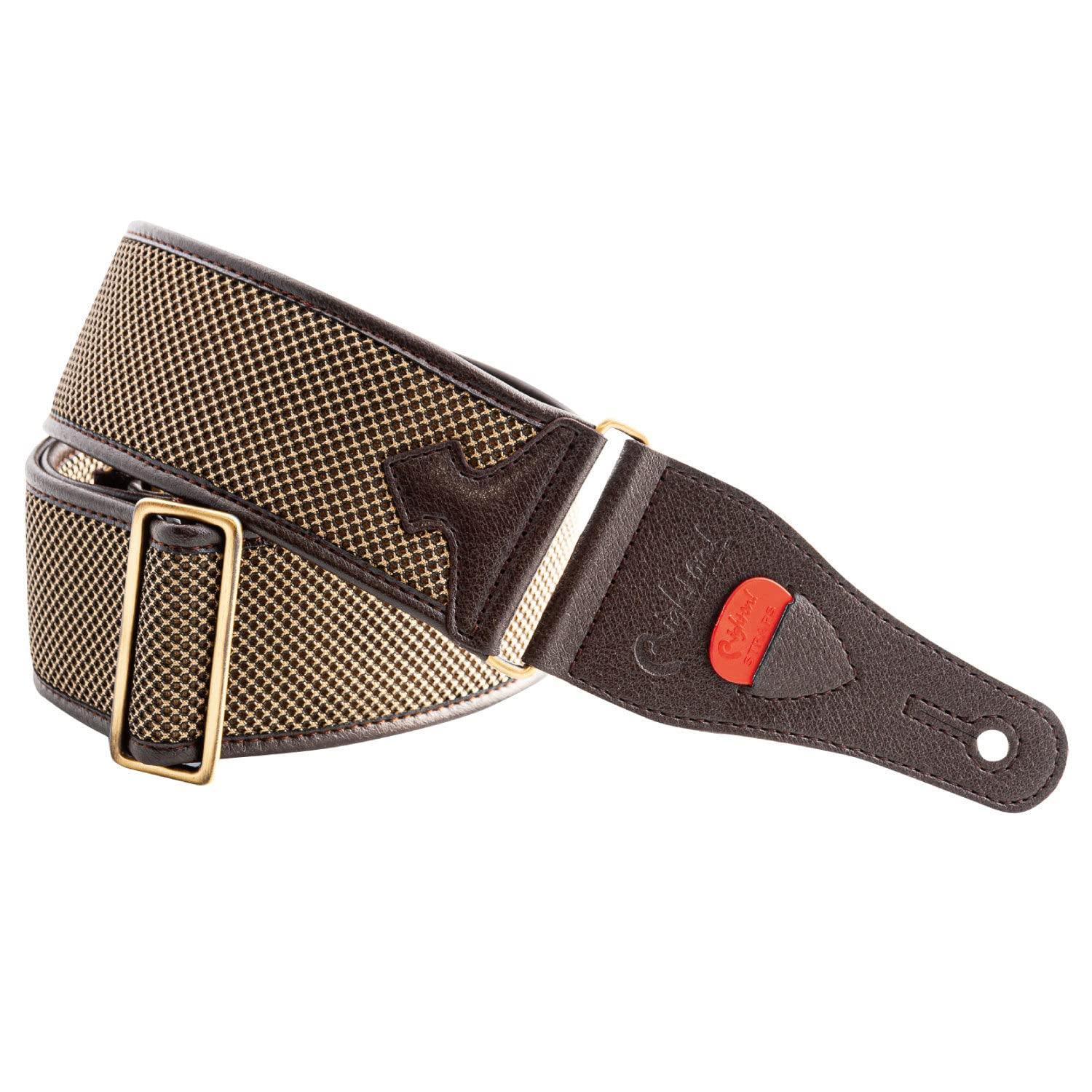 

STRAPS Guitar Strap Width Length BROWN RightOn! 6cm, 90~150cm T-BREATHE [] коричневый