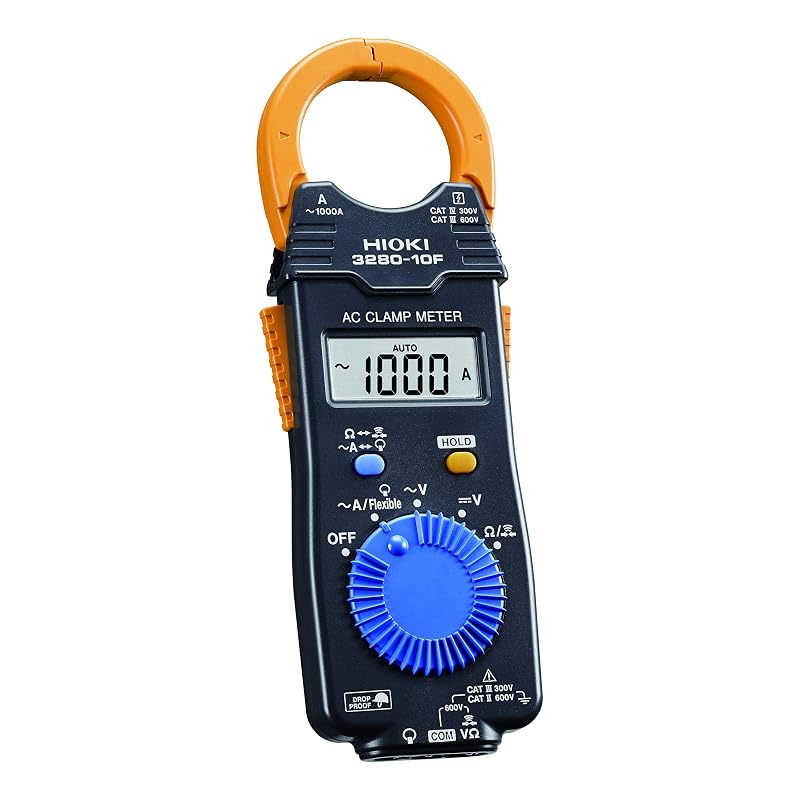 Hioki Electric AC Clamp Meter, Compact/Slim Type, 3280-10F