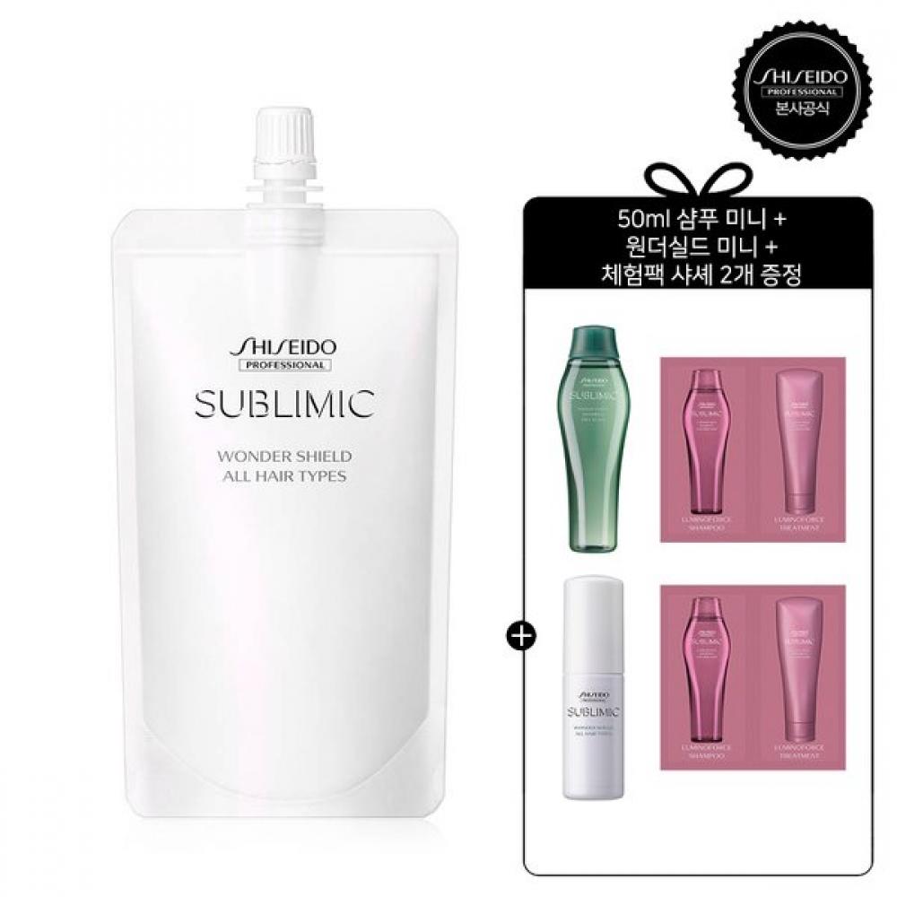 Shiseido Professional Wonder Shield Рефил 110 мл Образец + Мини + Льняная Сумка Single option