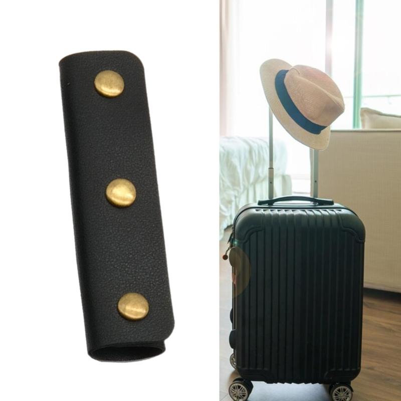 Practical PU Leather Handbag Strap Protector With Slip Resistant And Secure Fixing Snap Protective Sleeve For Shopping Bags