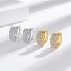Elegant Gold-Plated Copper Hoop Earrings with Versatile Backs for a Sophisticated Look